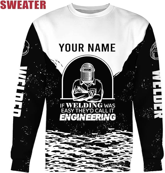 MAPrints Personalized Welder Hoodies, Welder 3D Hoodie Welding Shirt Hoodie, Tshirt, Zip Hoodie, Sweatshirt For Men Women