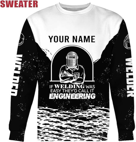MAPrints Personalized Welder Hoodies, Welder 3D Hoodie Welding Shirt Hoodie, Tshirt, Zip Hoodie, Sweatshirt For Men Women