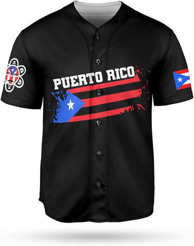 Personalized Puerto Rico Baseball Shirt,Customized Team Name Puerto Rican Baseball Jersey for Men,Women S-5XL