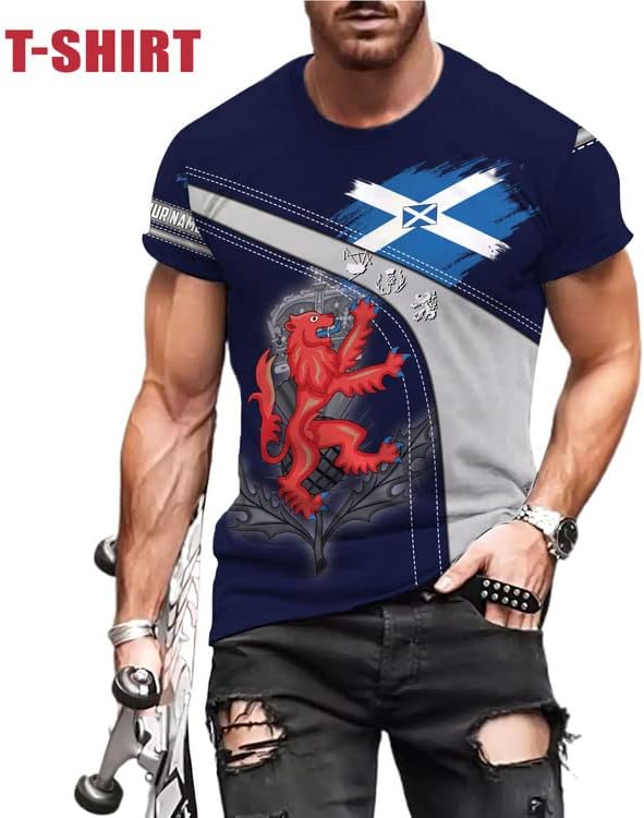 Personalized Scotland Shirt, Scottish Lion Rampart Shirts, Scotland Shirt Retro Graphic, Scots Shirt, Scotland Coat of Arms