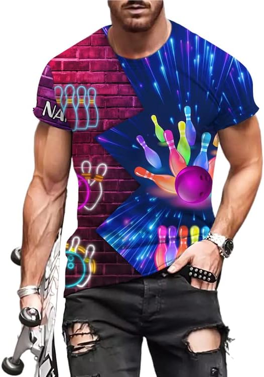 Personalized 3D All Over Print Bowling T Shirt, Men Bowling Shirts, Women Bowling Tshirt, Bowling Team Uniform, Bowling