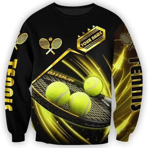 Personalized 3D Printed Tennis Shirt, Men's & Women's - Player Gift Tee - Uniform