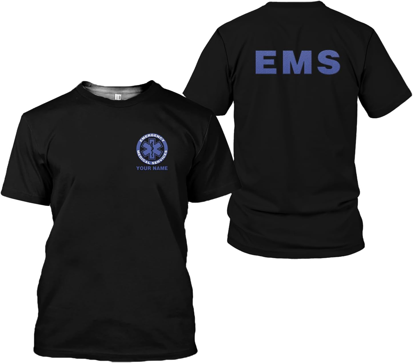 Mostprints Personalized Name Embroidered EMS, EMT, Paramedic Sweatshirts, Shirts, Hoodies Unisex for Men, Women Full Size