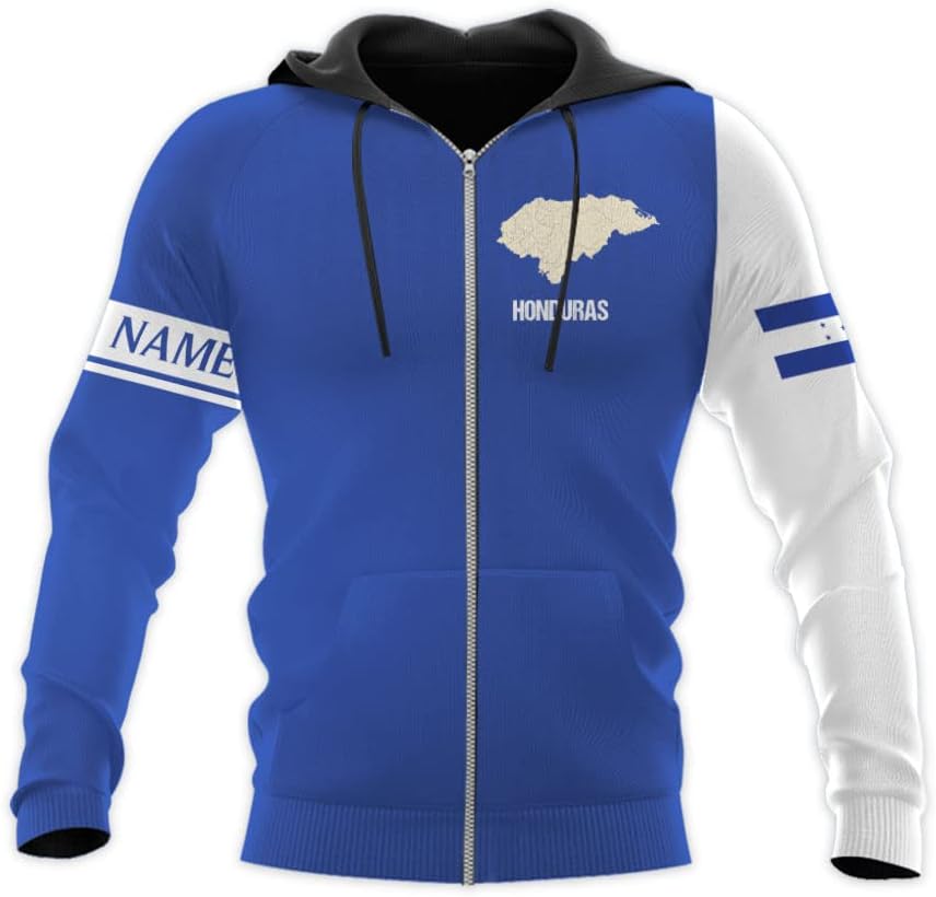 HomeDesign Personalized Honduras Hoodie Camisa Honduras Hoodies Honduras Sweaters Shirts Men & Women Honduran Pride Shirt