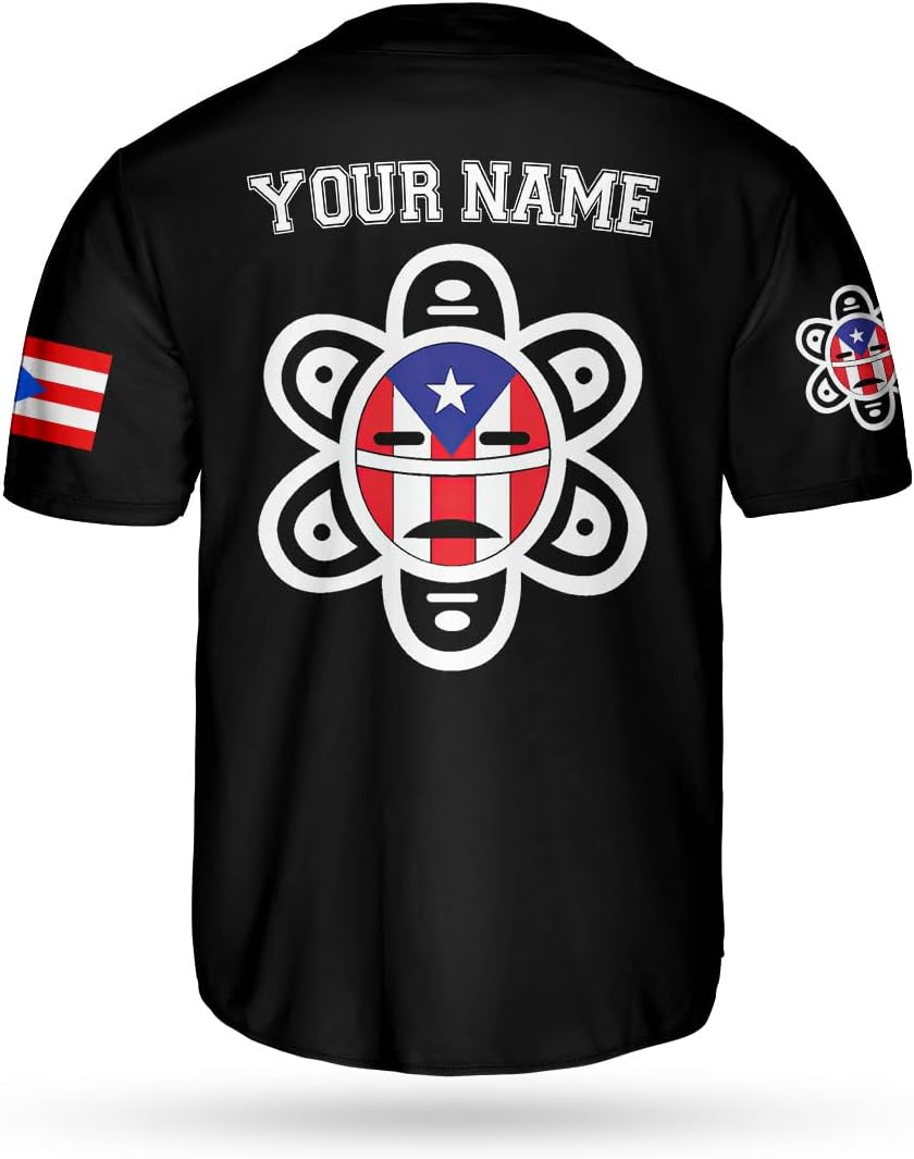 Personalized Puerto Rico Baseball Shirt,Customized Team Name Puerto Rican Baseball Jersey for Men,Women S-5XL