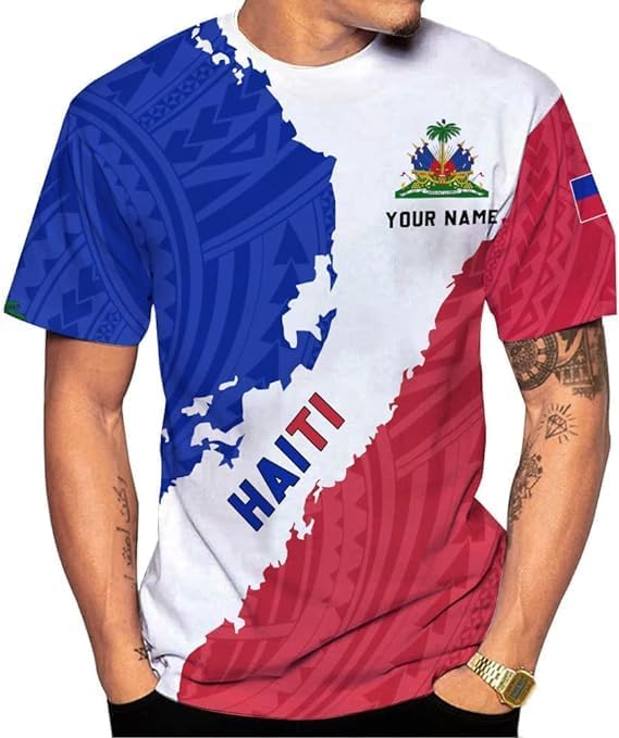 Personalized Haiti Shirt Custom Haiti Flag Shirt for Men and Women, Haitians Pride Shirt, Haitians Shirt