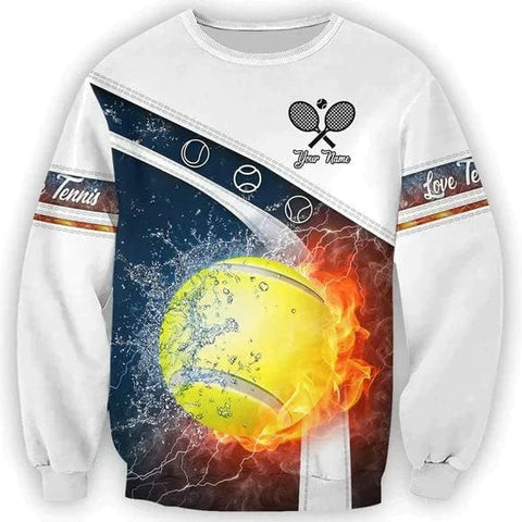 Personalized 3D Printed Tennis Shirt, Men's & Women's - Player Gift Tee - Uniform