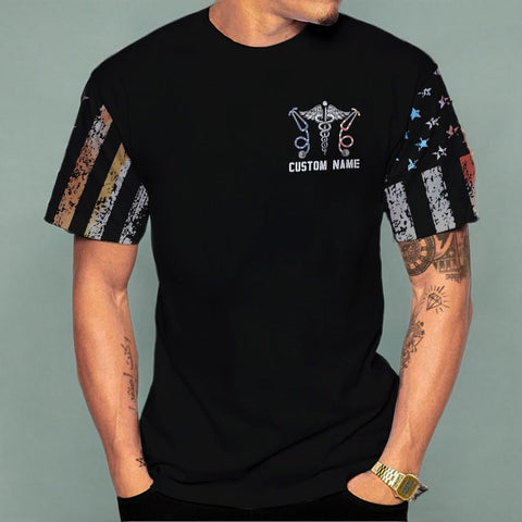 MoonArt Personalized Name Nurse Shirt Nurse Gifts Nurse Graduation Gift Funny Nurse T-Shirt Gift, Nursing Emergency Shirts