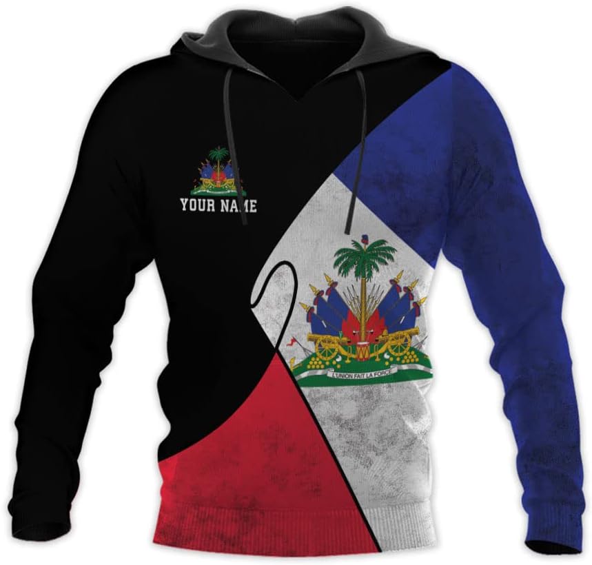 Personalized Haiti 3D Shirt, Haitian Flag Shirt, Haitian Shirt for Women, Haitian Outfit for Men, Ayiti 1804 Haitian Pride