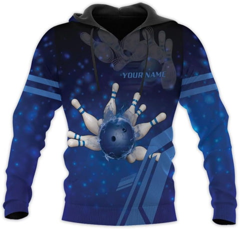 Pretyprints Personalized Bowling Shirt - Custom Bowling Gift for Women & Men