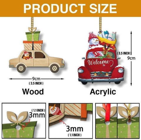 Personalized Gamer Christmas Ornament Game Controler Video Gaming Ornaments for Tree, Custom Names Christmas Tree Hanging Ornament Pine Tree Decorations for Couple Friends Family (Style 3)
