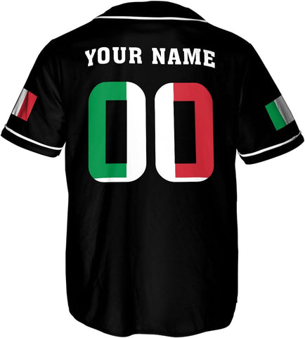 Leeprints Personalized Italia Jersey, Italian Soccer Shirt Baseball Italia Pride Flag Jersey Men Women Flag Italy Shirts
