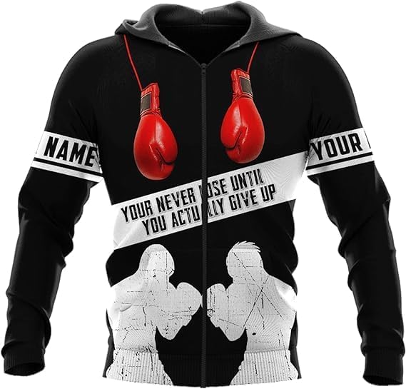 MAPrints Personalized Boxing 3D Hoodies, Gift Boxer T-Shirt, Boxing Hoodies, Sweatshirt, Shirt For Boxing Lovers, Boxing Gift