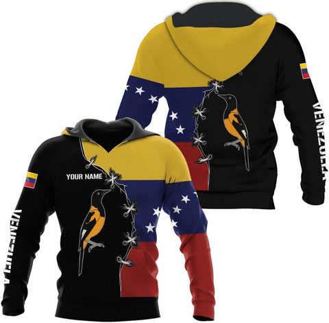 Personalized Name Venezuela Shirt, Flag Venezuelan Pride Roots T-Shirt, Sweatshirt, Zip Hoodies Gift for Men and Women