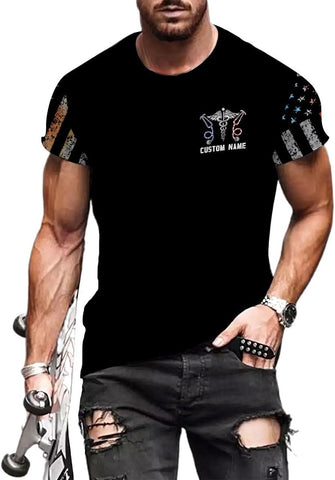 MoonArt Personalized Name Nurse Shirt Nurse Gifts Nurse Graduation Gift Funny Nurse T-Shirt Gift, Nursing Emergency Shirts