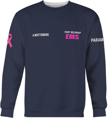 Vybonz Customize Name EMS EMT Hoodie For Men And Women All Over Printed Sportwear T Shirt, Zip Up Hoodie, Sweatshirt