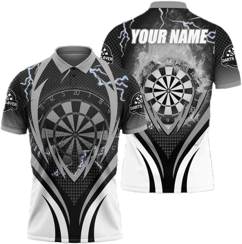 Personalized Name Dart 3D Polo Shirt, Dart Shirts, Mens Dart Shirts, Funny Dart Tshirts, Dart Team Shirts Gifts (Dart 2)