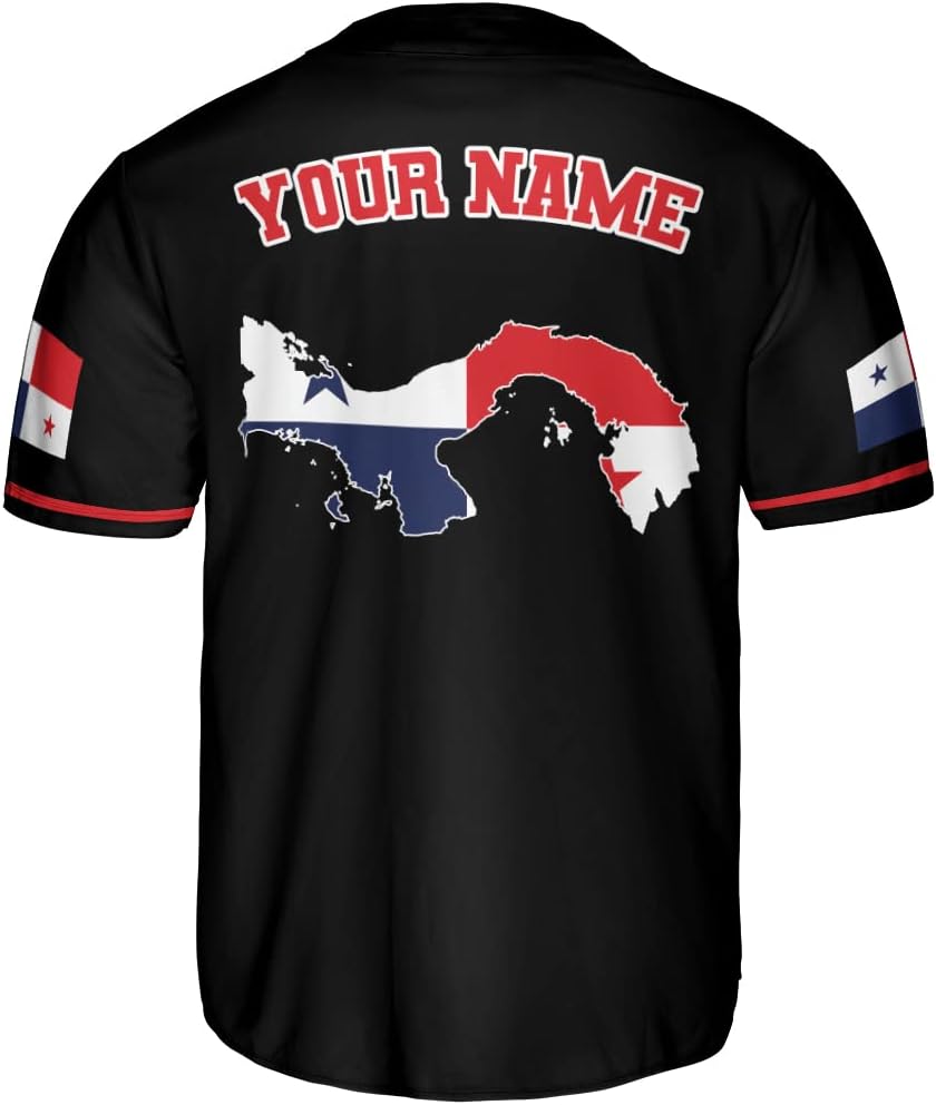 Royal Fight Personalized Panama Baseball Jersey Panama Camisa Shirt Panamanian Flag Jersey Panamanian Pride Jersey for Men