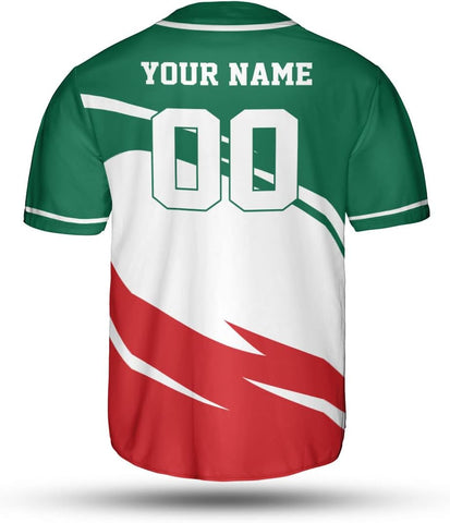 Personalized Name Mexico Jersey for Men and Women, Jersey Mexico Shirt 3D, Mexico Soccer Shirt, Mexican Jersey