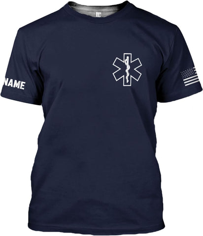 Podagree Personalized EMT Shirt, EMS Shirt, Customized EMS Shirts,EMT Paramedic Uniform Emergency Medical Technician Shirts