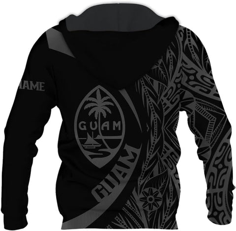 Vybonz Personalized Guam 3D Hoodie Guam Sweatshirt Guahan Zip Hoodie for Men Women Guahan Pride Shirt Guahan Guam Gifts Tee
