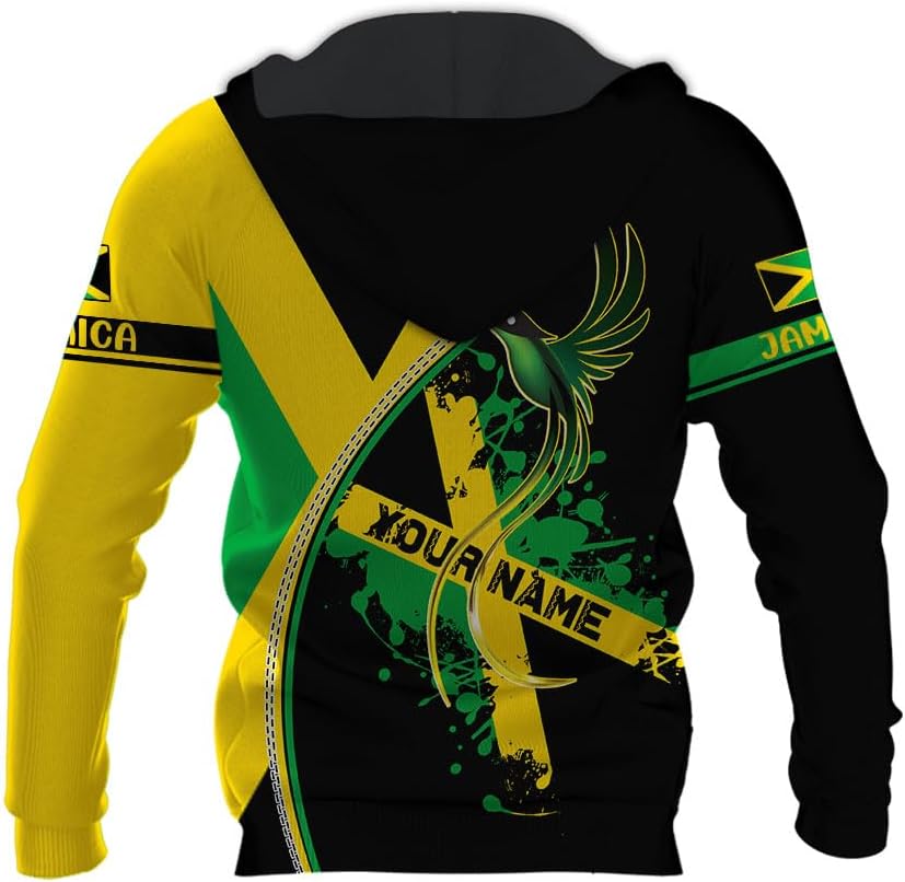 Suseaz Custom Jamaica Shirts for Women and Mens - Personalized Jamaica Flag Shirt Gift for Jamaica Men