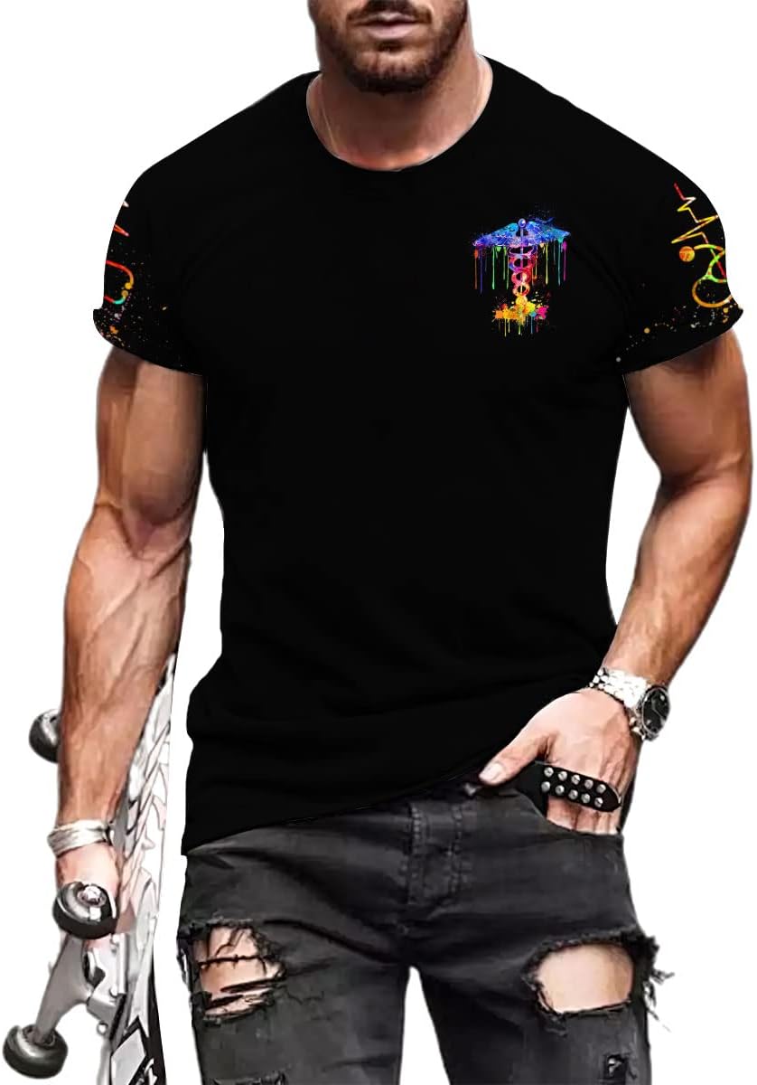 Custom Er Nurse Shirts for Women Future Nurse Shirt 3D Nursing Shirts for Nurses Emergency Nurse Shirt CNA Shirts CNA Shirt