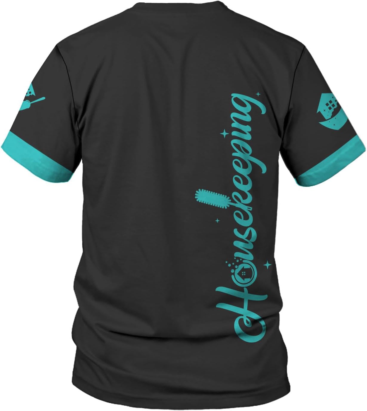 Personalized Housekeeping Shirts, Custom Cleaning Uniforms for Women 3D Cleaning Service Gifts Housekeeper Shirt Clean Lady