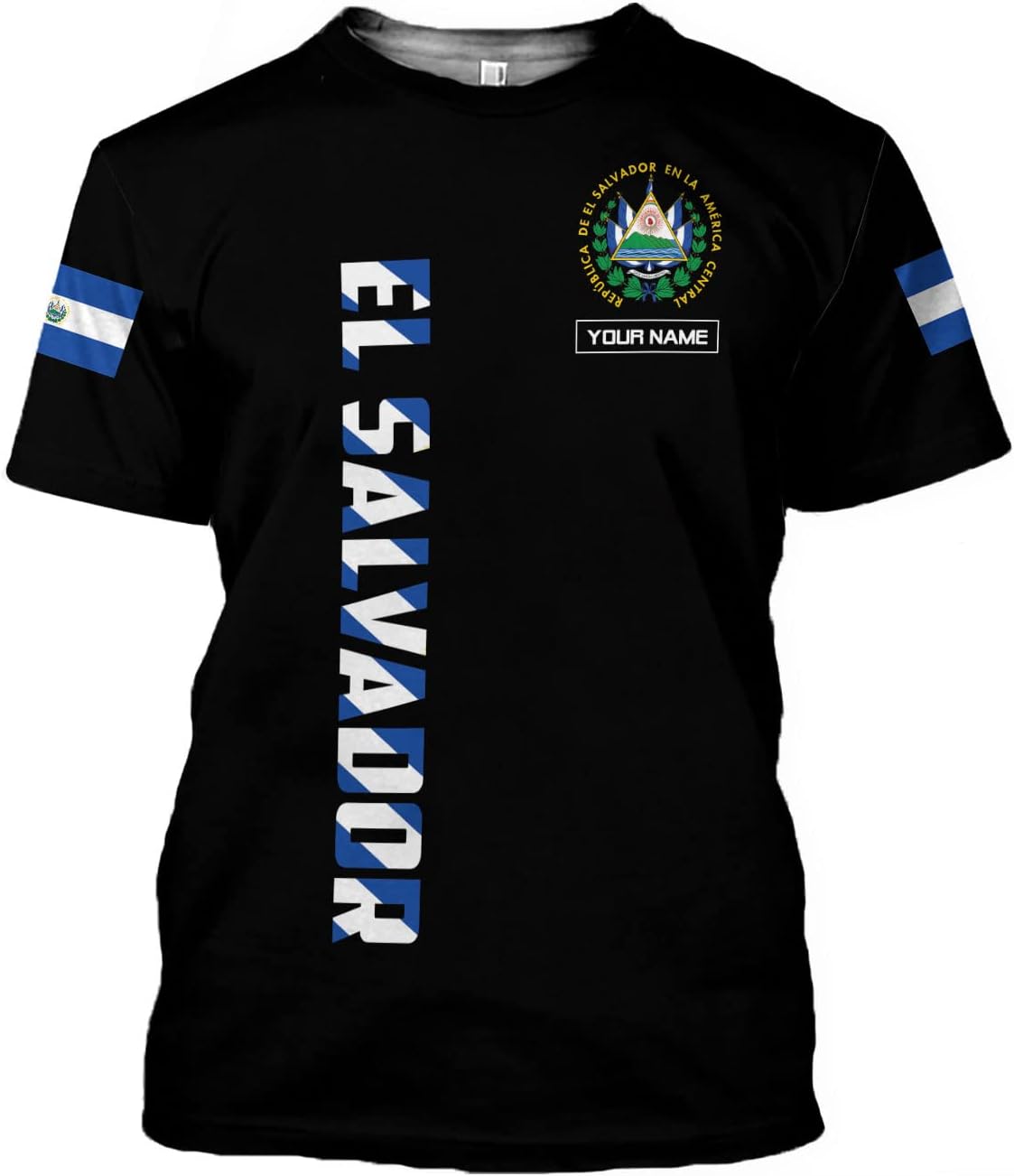 Personalized El Salvador Flag Shirt - Men & Women Salvadorans Pride Tshirt