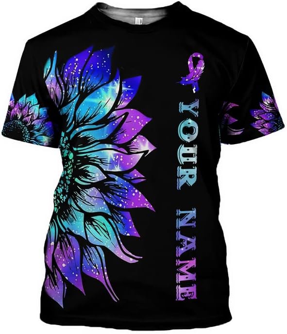 Personalized Name Suicide Awareness Shirt, Customized 3D Suicide Prevention Awareness Tshirt, Mental Health Awareness T shirts, Mental Health Clothing, Semicolon Shirt, Life Matters Shirts RD04
