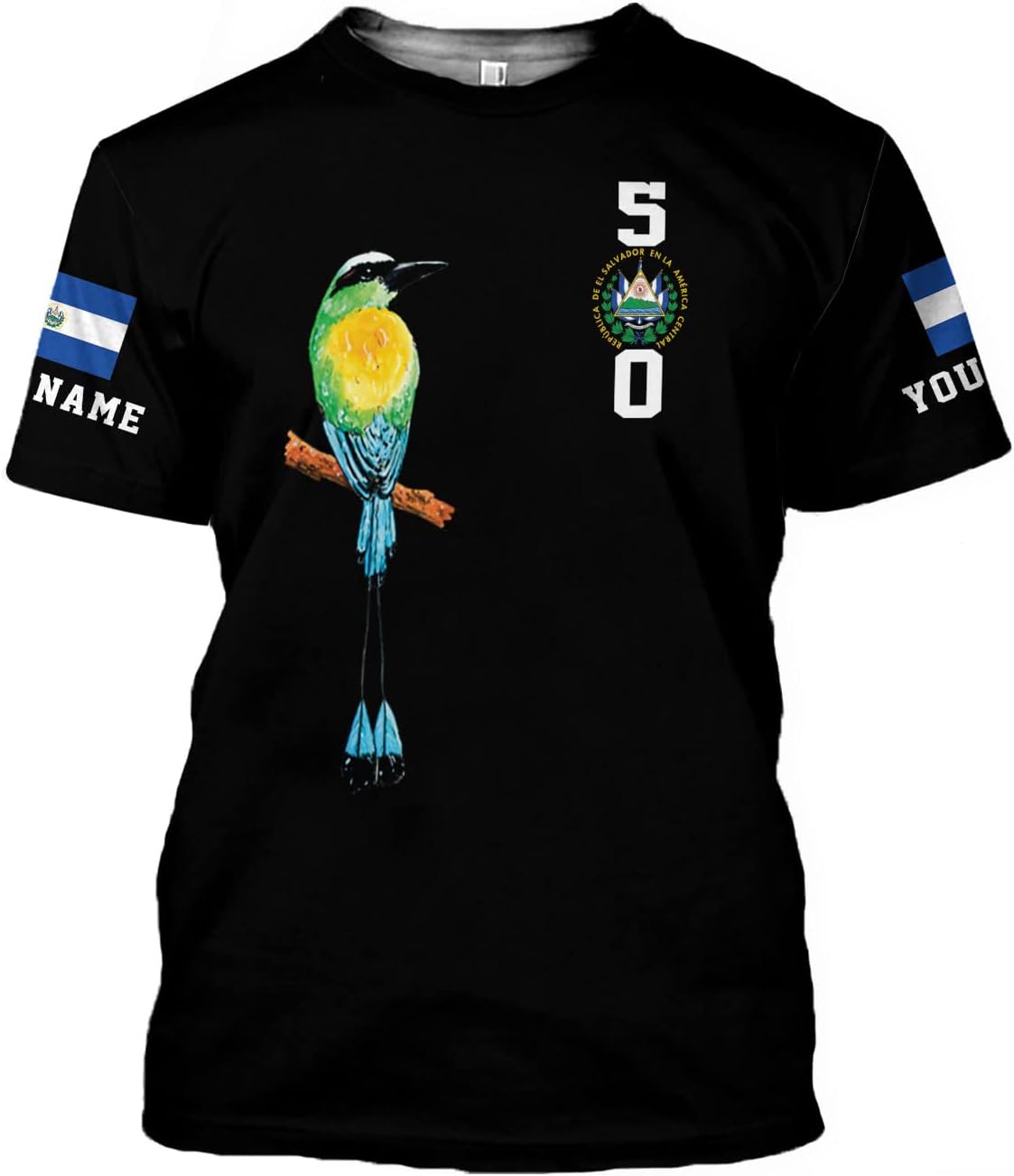 Personalized El Salvador Flag Shirt - Men & Women Salvadorans Pride Tshirt