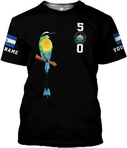 Personalized El Salvador Flag Shirt - Men & Women Salvadorans Pride Tshirt