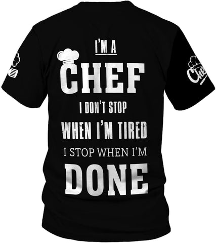 Personalized Chef Shirt Master Chef 3D Shirts Chef Gifts Custom Name Chefs Shirt for Men and Women, Tshirt Chef Utility Shirt