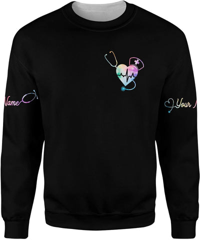 MoonArt Personalized Name Nurse Shirt Nurse Gifts Nurse Graduation Gift Funny Nurse T-Shirt Gift Nursing Emergency Shirts