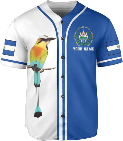 Parvii Personalized El Salvador Baseball Jersey - Proud El Salvador Shirt for Men