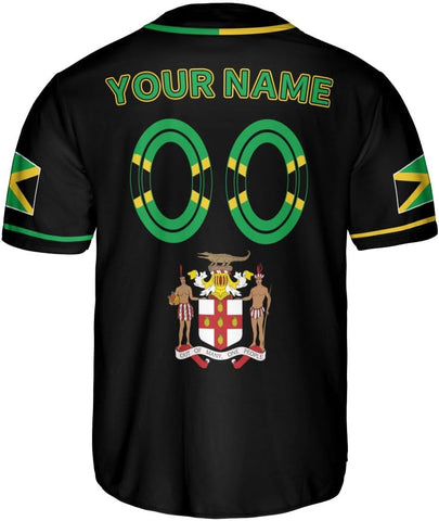 Personalized Jamaica Baseball Jersey Shirt, Custom Team Name Jamaican Baseball Jersey for Men and Women, Jamaica Country