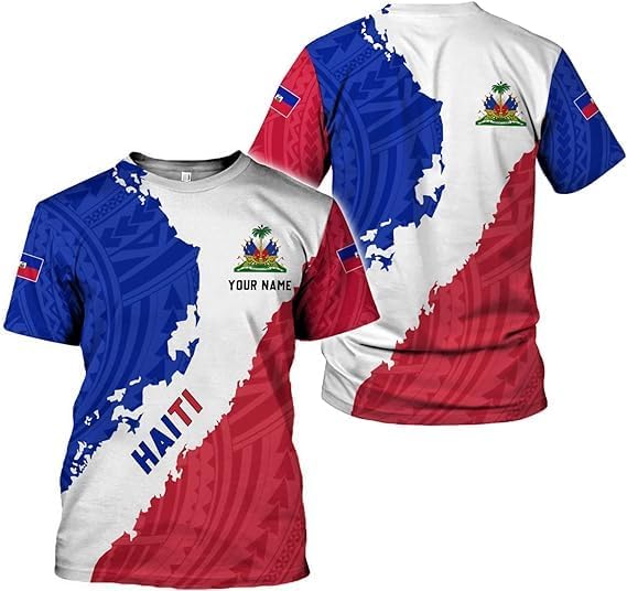 Personalized Haiti Shirt Custom Haiti Flag Shirt for Men and Women, Haitians Pride Shirt, Haitians Shirt