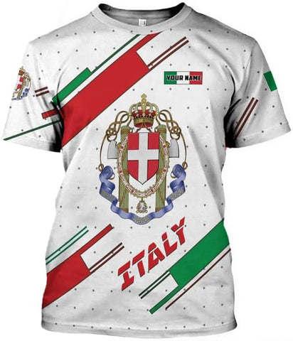 Artparel Personalized Italy Shirt 3D Italia Flag Shirt Italian Flag Shirts Italiano Shirt 3D Italian Shirt Flag for Men Women
