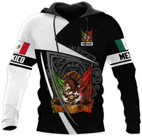 Mostprints Personalized Name Mexican Hoodie 3D, Mexican Hoodies for Men, Unisex Mexico Hoodie, Mexico Hoodies for Men