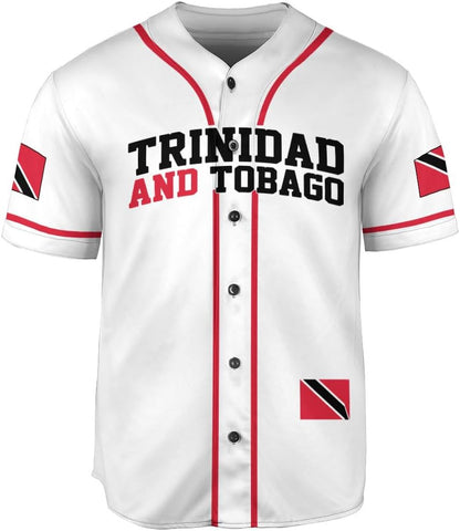 Podagree Personalized Trinidad & Tobago Baseball Jersey, Trinidad and Tobago Proud Flag Shirt Coat of Arms Gift Men Women