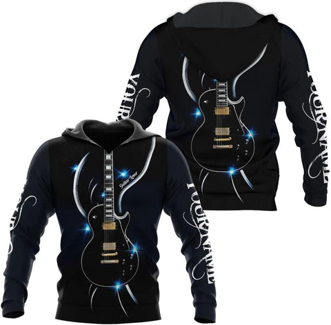 Personalized Name Guitar Shirt 3D, Customized Guitar Shirts for Men, Unisex Guitar Shirts Music Music Lover, Guitar Lover