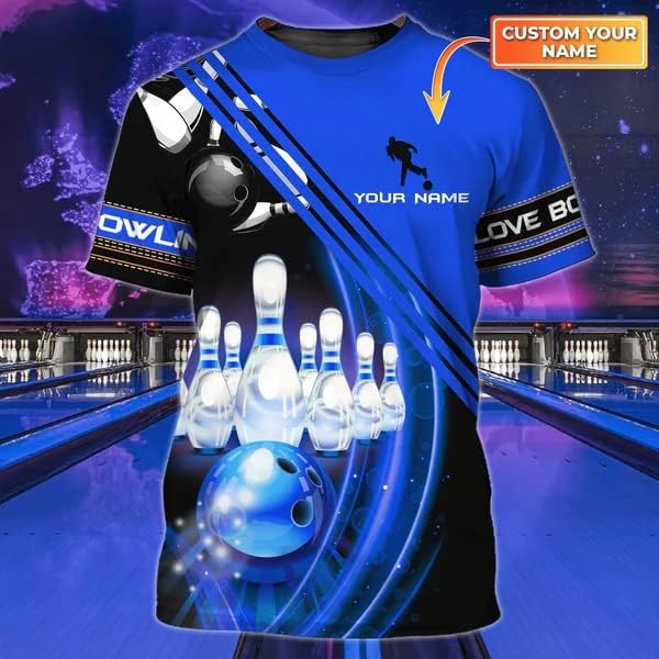 Custom Bowling Shirts, Personalized Name Bowling Shirts Unisex, Bowling Jerseys for Men & Women, Team Bowling Shirt Gift
