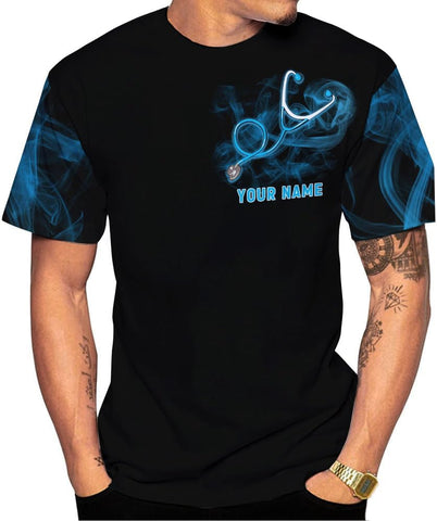 MoonArt Personalized Name Nurse Shirt Nurse Gifts Nurse Graduation Gift Funny Nurse T-Shirt Gift, Nursing Emergency Shirts