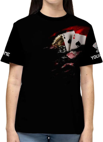 Royal Fight Personalized Poker Shirt 3D Funny Poker Shirt for Men Casino Poker Shirt Gifts Men Women Funny Poker Gift