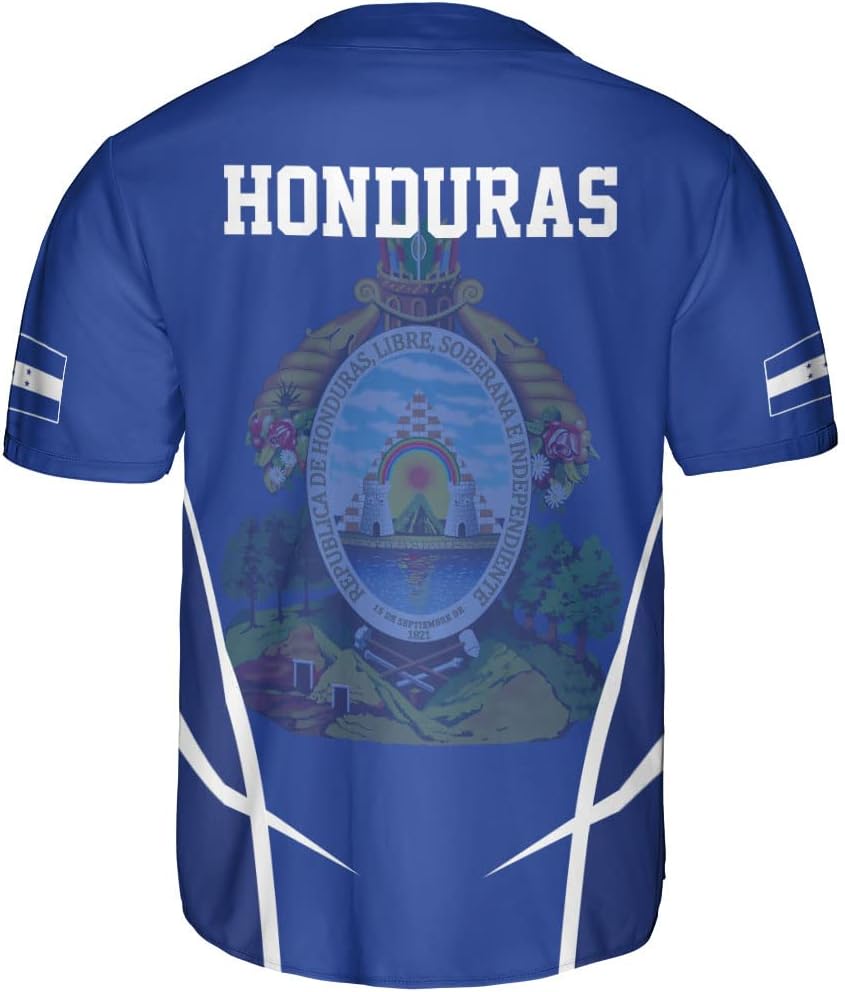 AOVL Personalized Honduras Baseball Jersey Shirt, Honduras Jersey for Men and Women, Jersey Honduras, Camisa Honduras Hombre