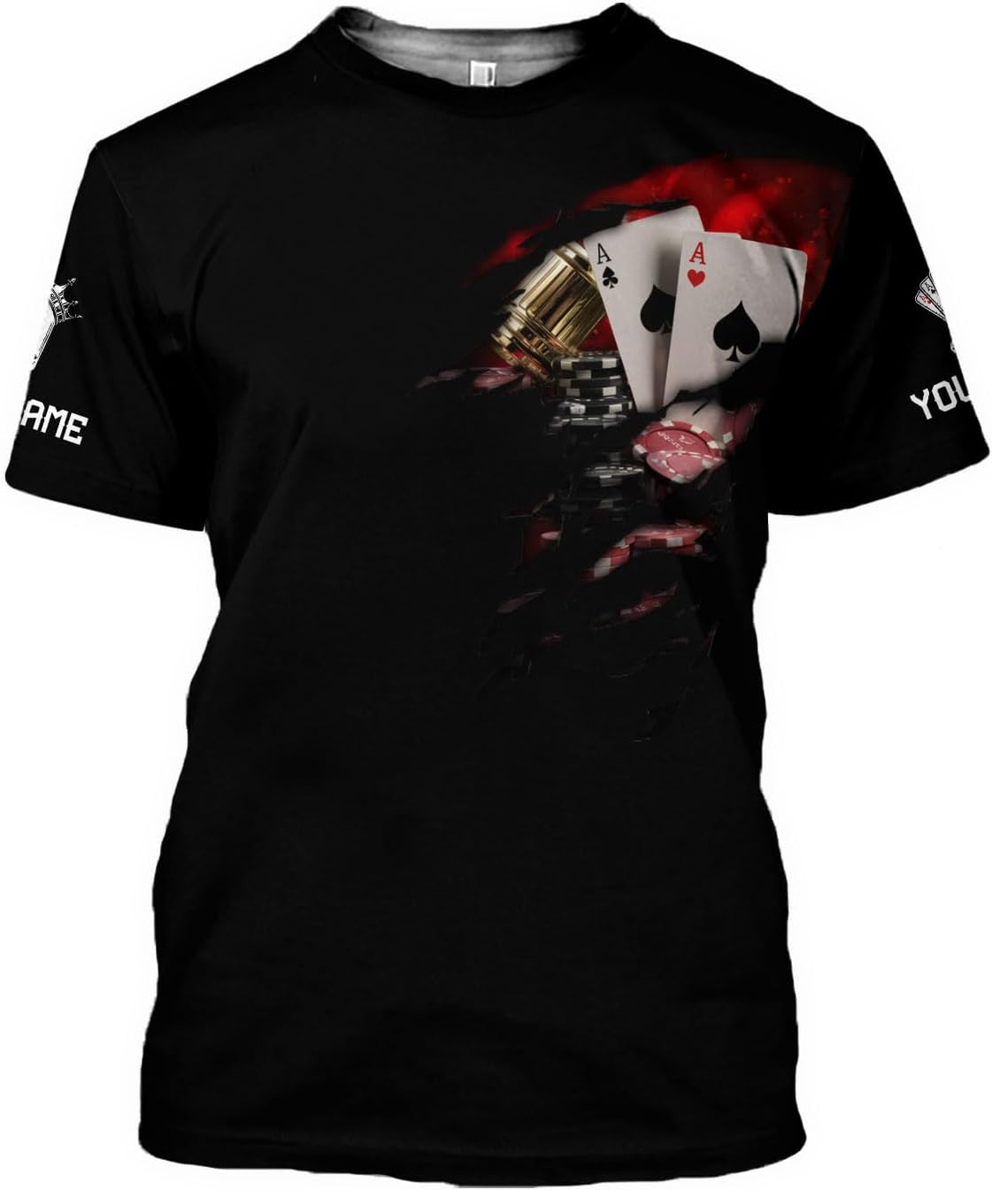 Royal Fight Personalized Poker Shirt 3D Funny Poker Shirt for Men Casino Poker Shirt Gifts Men Women Funny Poker Gift