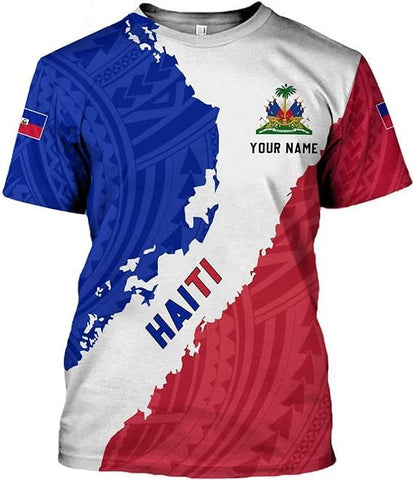 Personalized Haiti Shirt Custom Haiti Flag Shirt for Men and Women, Haitians Pride Shirt, Haitians Shirt
