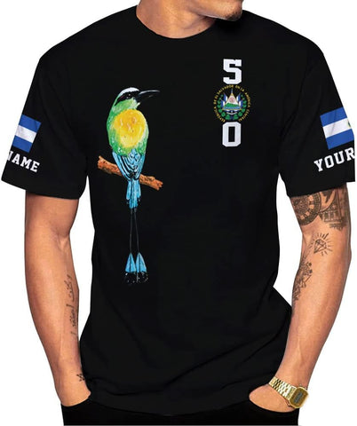 Personalized El Salvador Flag Shirt - Men & Women Salvadorans Pride Tshirt