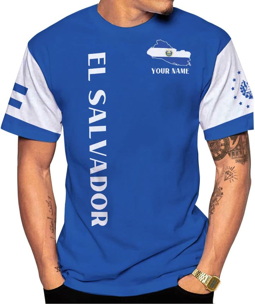Personalized El Salvador Flag Shirt - Men & Women Salvadorans Pride Tshirt