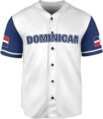 Podagree Personalized Dominican Republic Baseball Jersey Shirt,Team Name Republic Dominicana Baseball Jersey for Men,Women